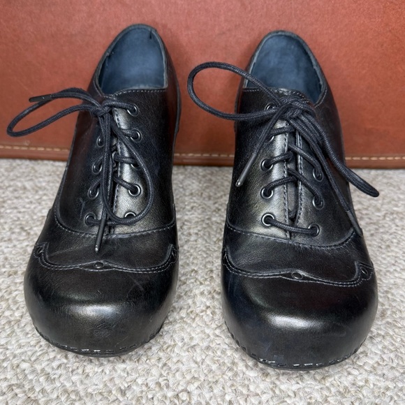 Dansko leather heeled ankle boots - Picture 6 of 13